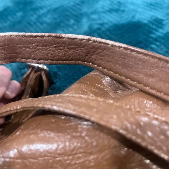 Great American Leatherworks Vintage Crossbody Bag Cognac Leather - Picture 8 of 10